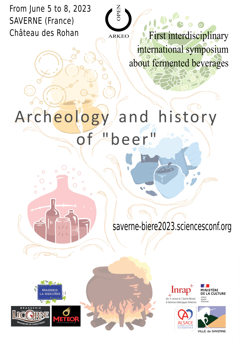 First interdisciplinary international symposium about fermented beverages, from June 5 to 8, 2023 in Saverne (France)
