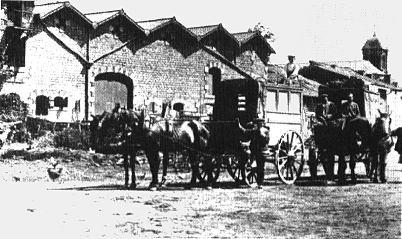Brasserie Claisse à Chauvency-le-Château, photo vers 1900. Archives Voluer