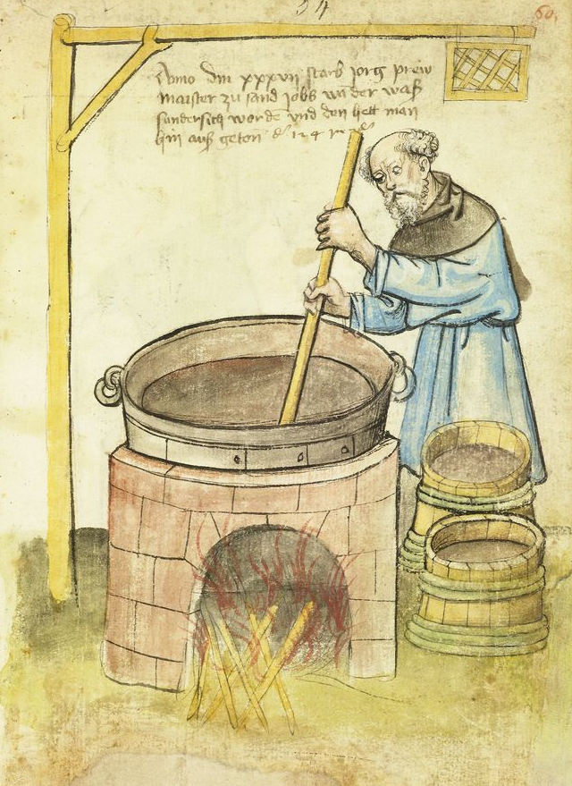 Jorg, a craft brewmaster who died in 1437 in Nuremberg, a lay brewer, not a monk!