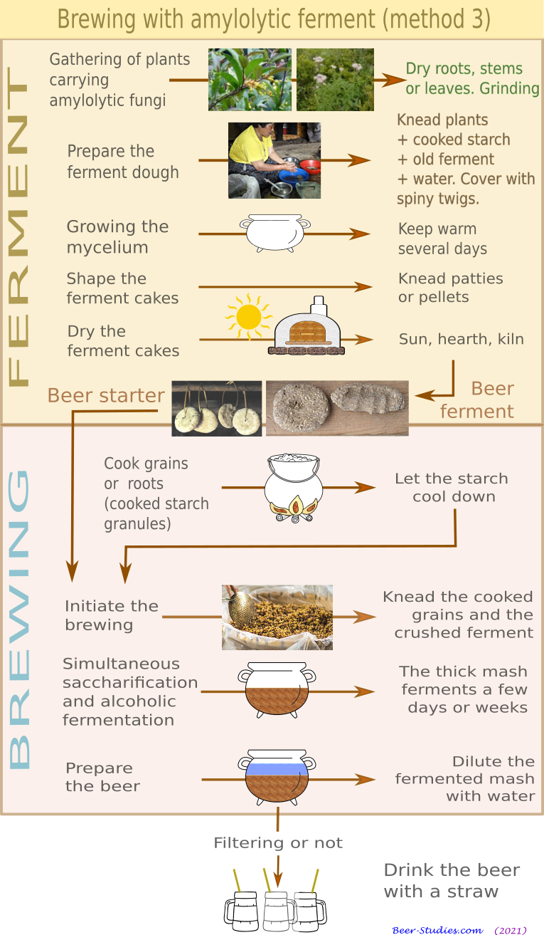 Brewing with amylolytic ferment (method no 3)