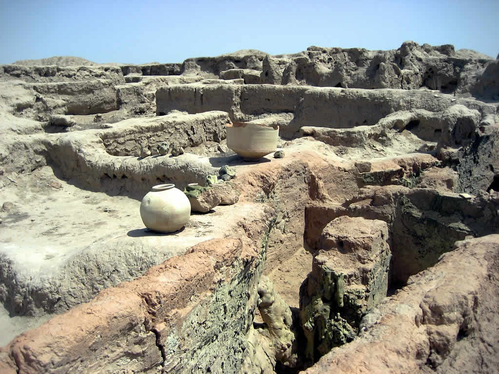 Gonur Depe, ruins of the ancient city. Oxus civilisation (Turkmenistan)
